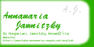 annamaria jamnitzky business card